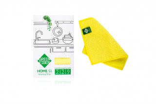 Green Fiber HOME S1, Файбер для мытья посуды, желтый